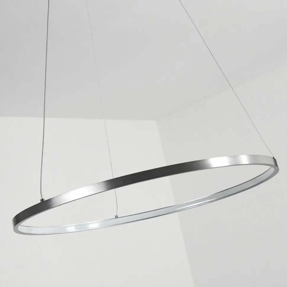 Suspension Calcium Led Nickel Mat, 1 Lumiere