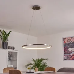 Suspension Calcium Led Nickel Mat, 1 Lumiere