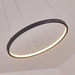 Suspension Calcium Led Noir, 1 Lumiere