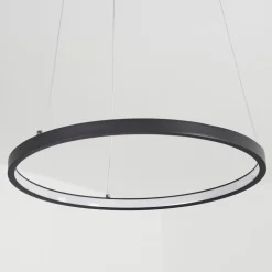 Suspension Calcium Led Noir, 1 Lumiere