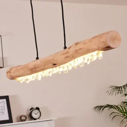 Suspension Calumet Led Brun, Noir, 1 Lumiere