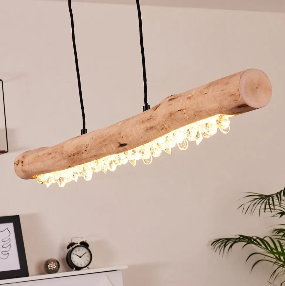 Suspension Calumet Led Brun, Noir, 1 Lumiere