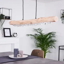 Suspension Calumet Led Brun, Noir, 1 Lumiere