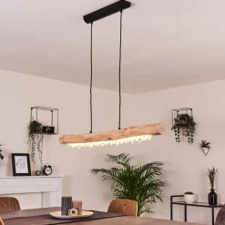 Suspension Calumet Led Brun, Noir, 1 Lumiere