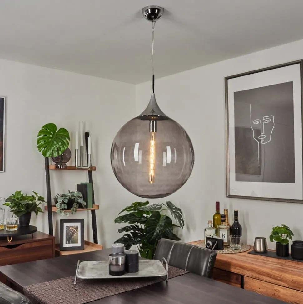 Suspension Calvisi Chrome, 1 Lumiere