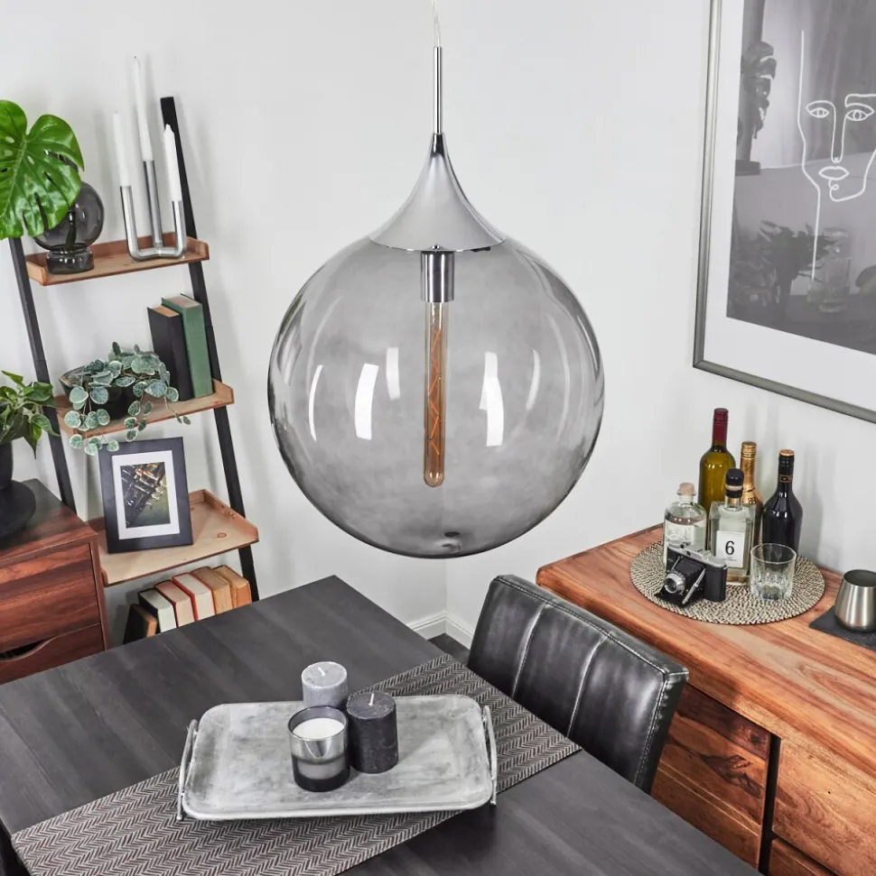Suspension Calvisi Chrome, 1 Lumiere