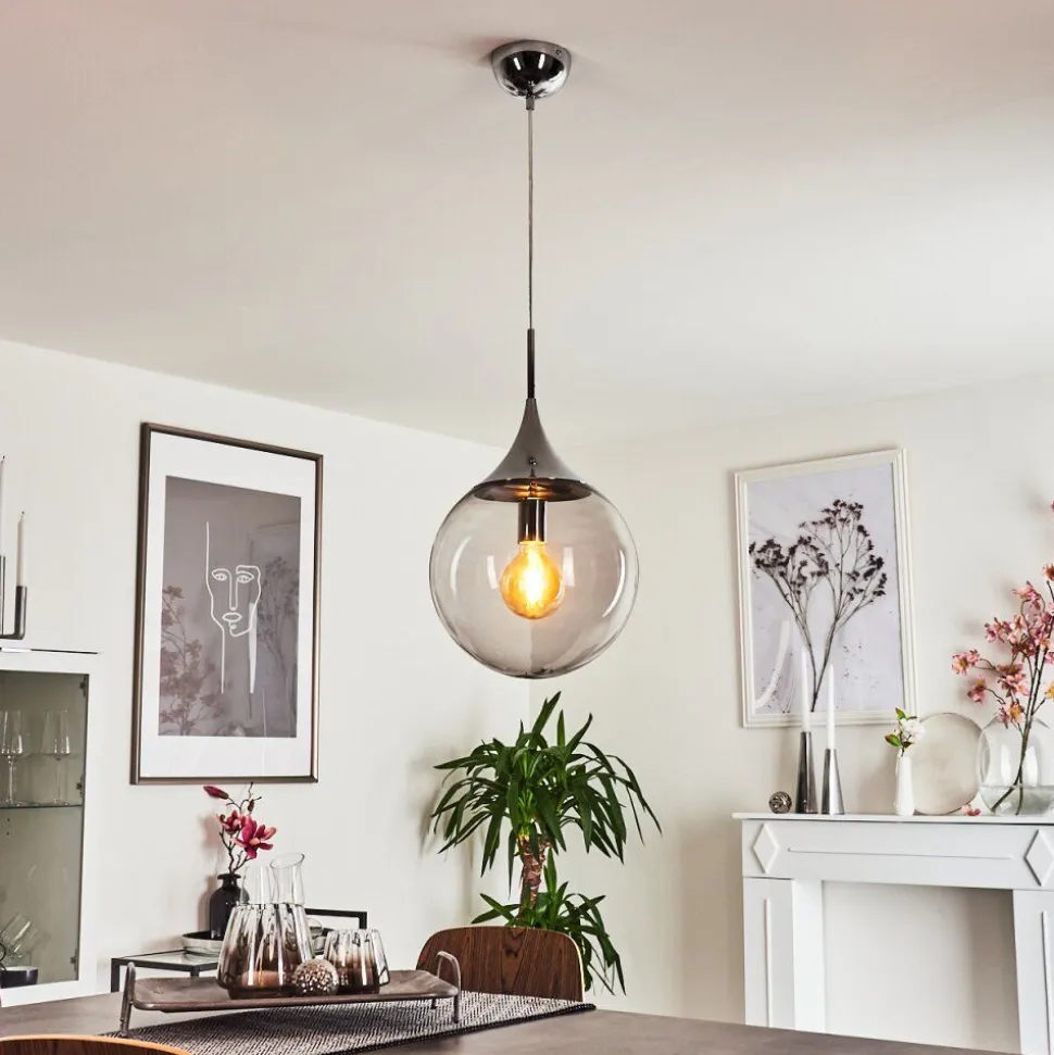 Suspension Calvisi Chrome, 1 Lumiere