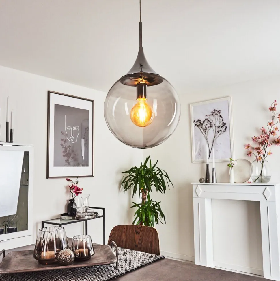 Suspension Calvisi Chrome, 1 Lumiere