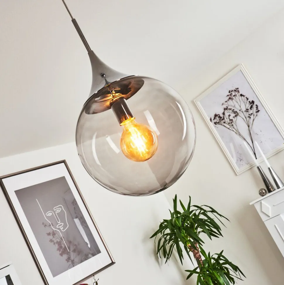 Suspension Calvisi Chrome, 1 Lumiere