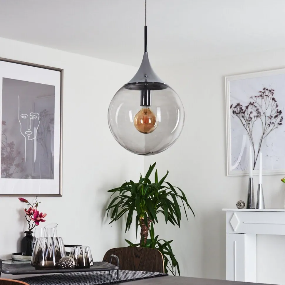 Suspension Calvisi Chrome, 1 Lumiere