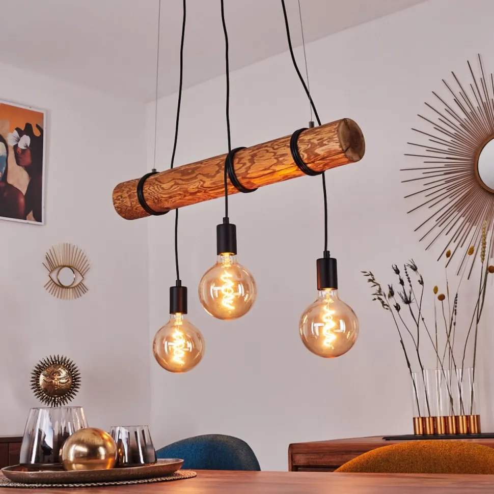 Suspension Canedo Brun, 3 Lumieres