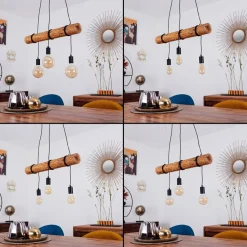 Suspension Canedo Brun, 3 Lumieres