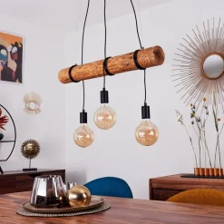 Suspension Canedo Brun, 3 Lumieres