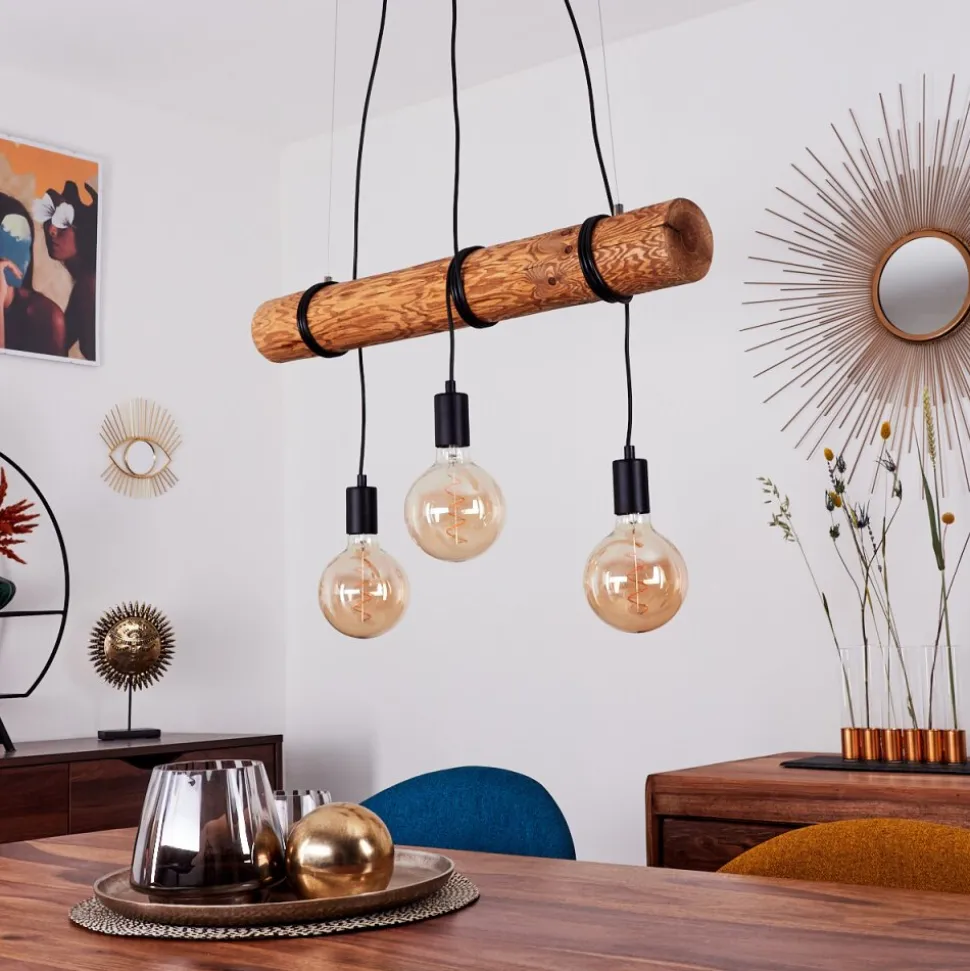 Suspension Canedo Brun, 3 Lumieres