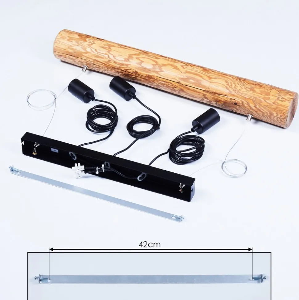 Suspension Canedo Brun, 3 Lumieres
