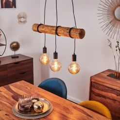 Suspension Canedo Brun, 3 Lumieres