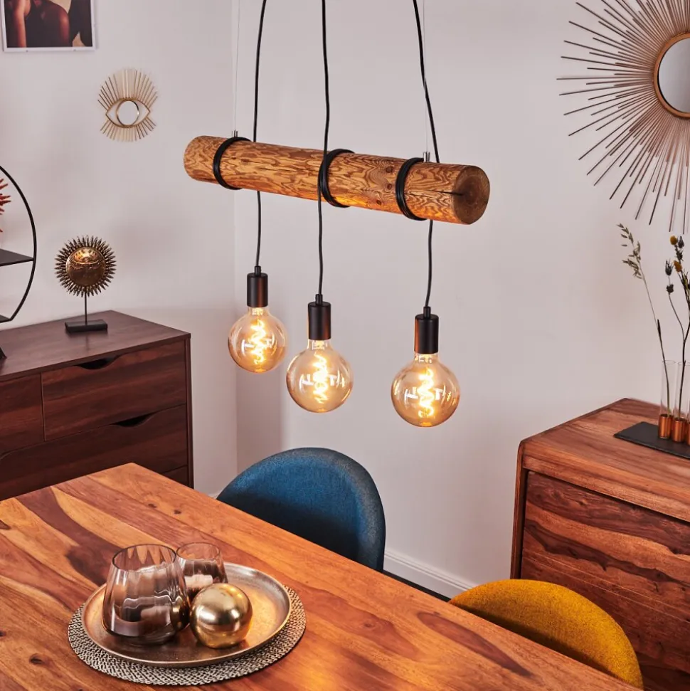 Suspension Canedo Brun, 3 Lumieres