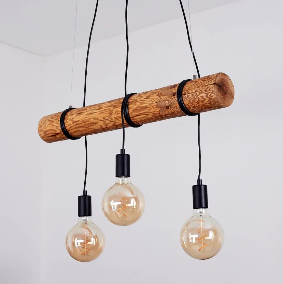 Suspension Canedo Brun, 3 Lumieres