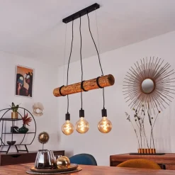 Suspension Canedo Brun, 3 Lumieres