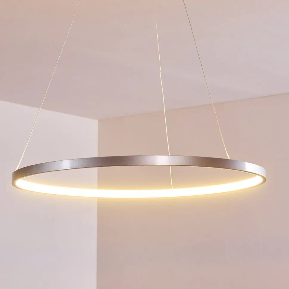 Suspension Canisteo Led Argente, 1 Lumiere
