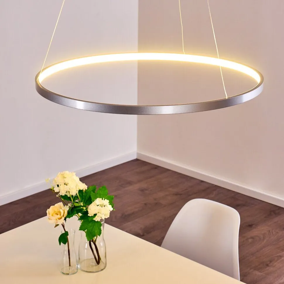 Suspension Canisteo Led Argente, 1 Lumiere
