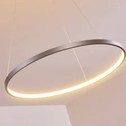 Suspension Canisteo Led Argente, 1 Lumiere