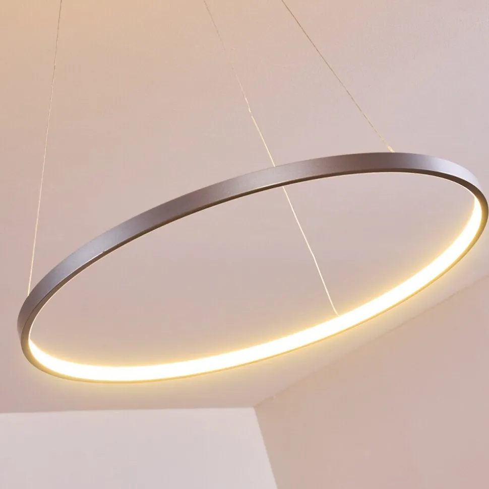 Suspension Canisteo Led Argente, 1 Lumiere