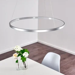 Suspension Canisteo Led Argente, 1 Lumiere
