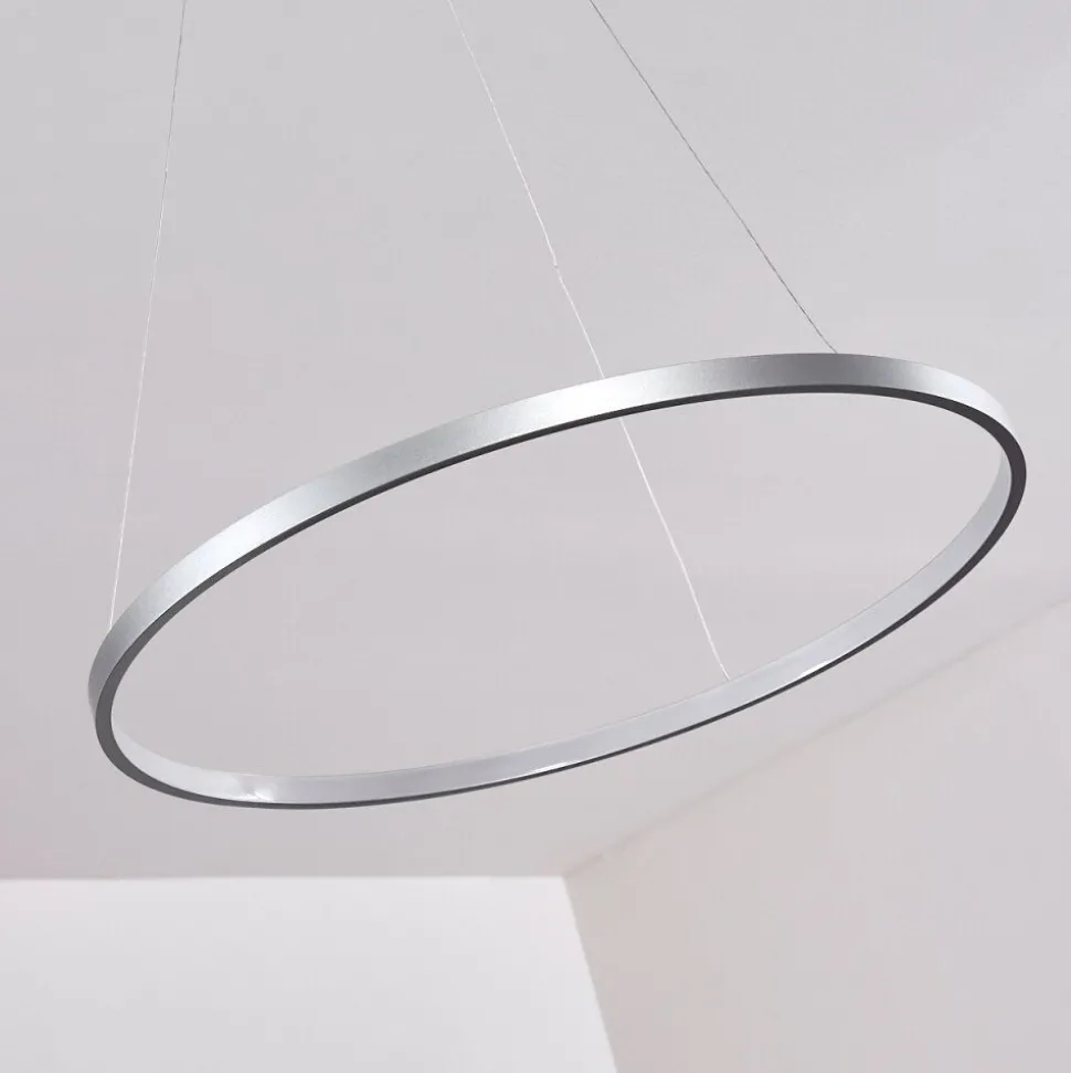 Suspension Canisteo Led Argente, 1 Lumiere