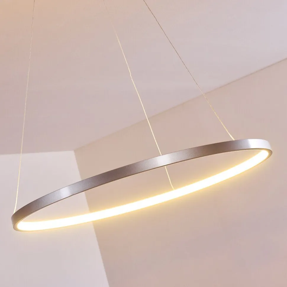 Suspension Canisteo Led Argente, 1 Lumiere