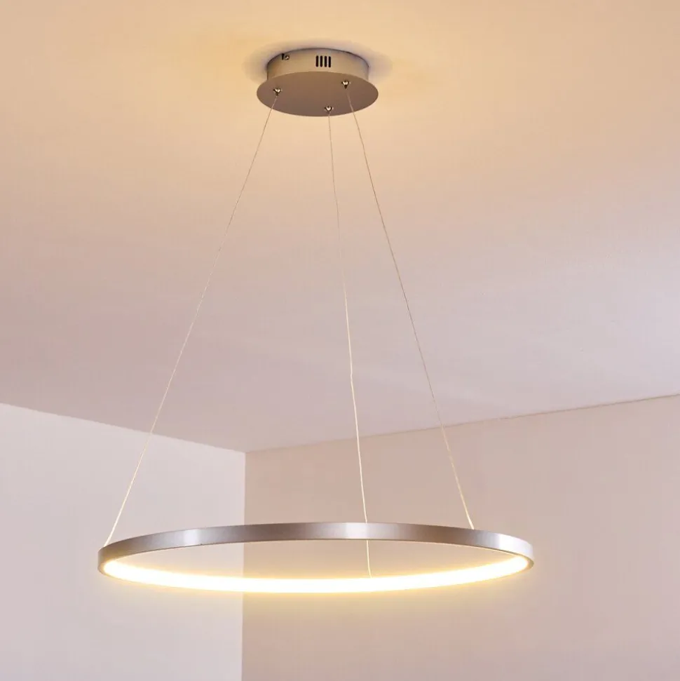Suspension Canisteo Led Argente, 1 Lumiere