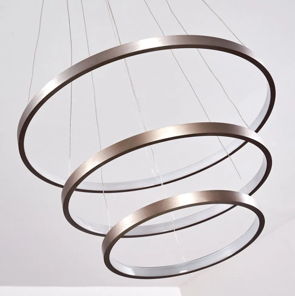 Suspension Canisteo Led Nickel Mat, 3 Lumieres