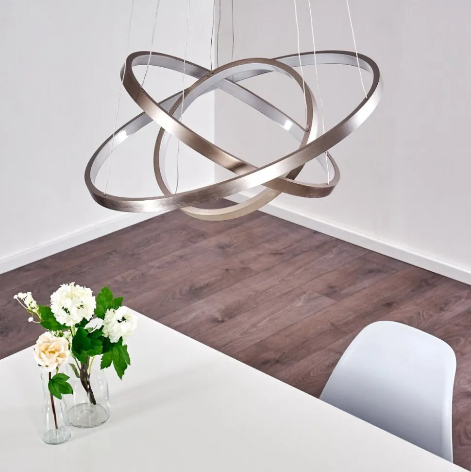 Suspension Canisteo Led Nickel Mat, 3 Lumieres