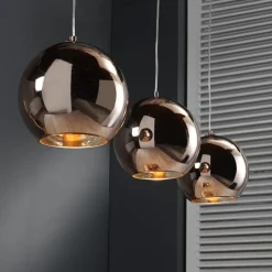 Suspension Cattenscop Cuivre, 3 Lumieres