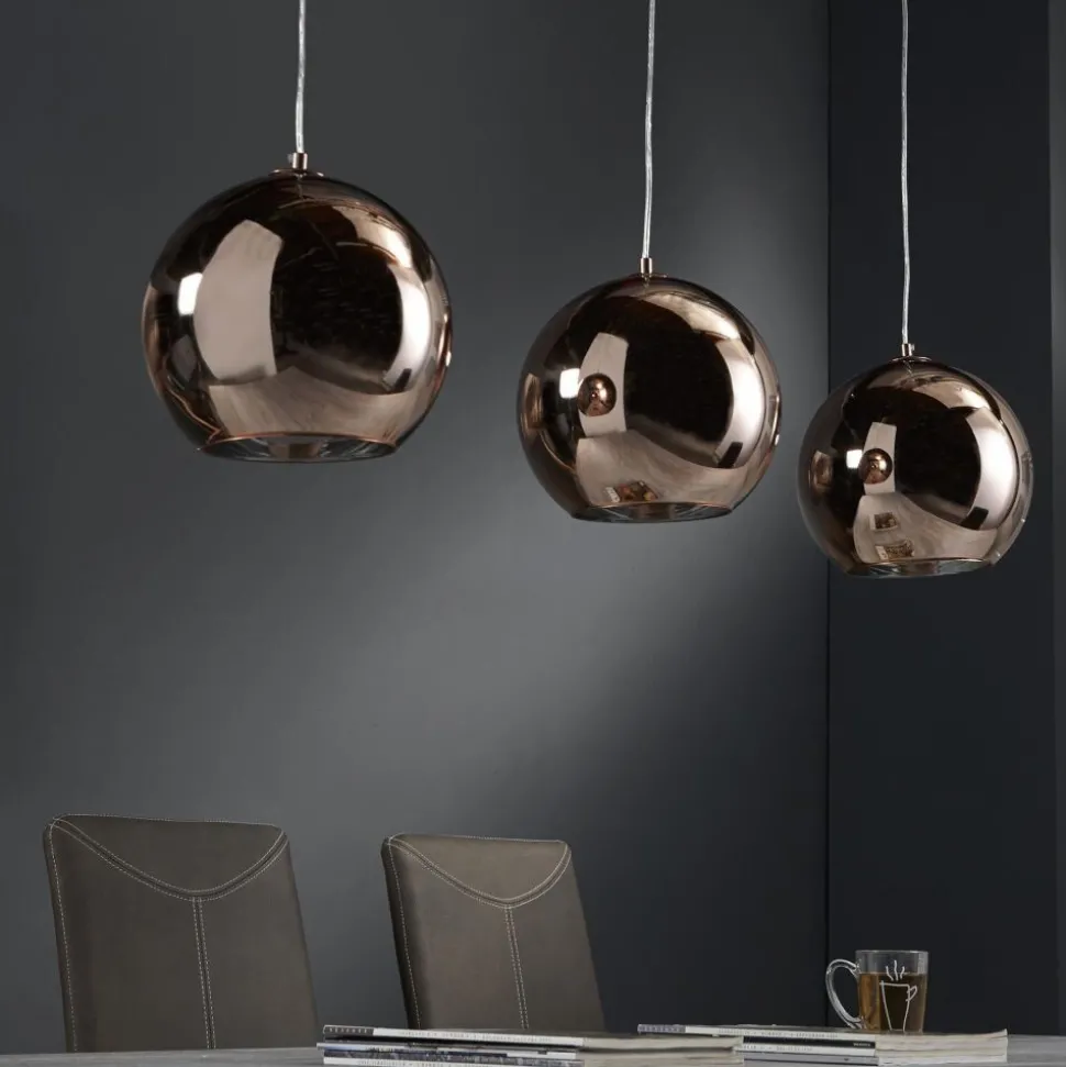 Suspension Cattenscop Cuivre, 3 Lumieres