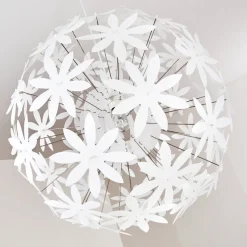 Suspension Chimore Blanc, 1 Lumiere