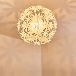 Suspension Chimore Blanc, 1 Lumiere