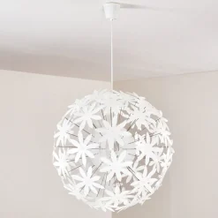 Suspension Chimore Blanc, 1 Lumiere