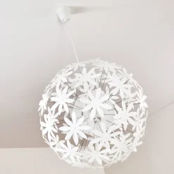 Suspension Chimore Blanc, 1 Lumiere