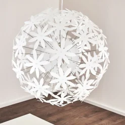 Suspension Chimore Blanc, 1 Lumiere