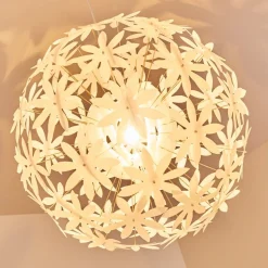 Suspension Chimore Blanc, 1 Lumiere
