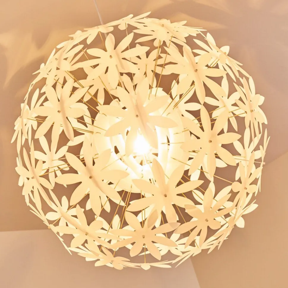 Suspension Chimore Blanc, 1 Lumiere