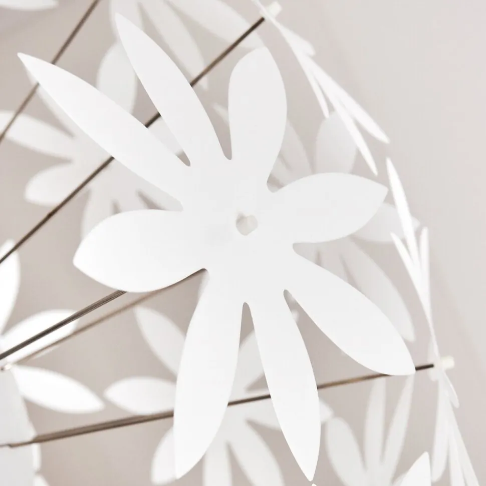 Suspension Chimore Blanc, 1 Lumiere