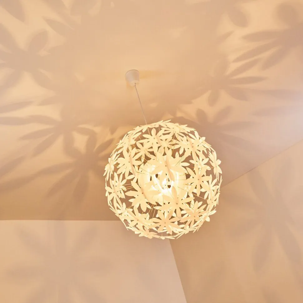 Suspension Chimore Blanc, 1 Lumiere