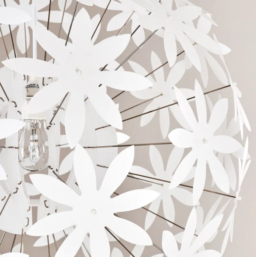 Suspension Chimore Blanc, 1 Lumiere