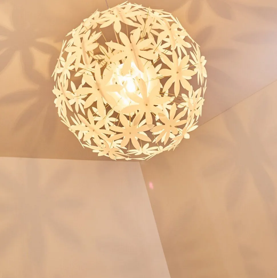 Suspension Chimore Blanc, 1 Lumiere