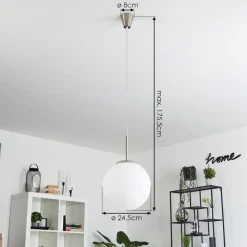 Suspension Cochuna Nickel Mat, 1 Lumiere