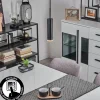 Suspension Dalheim Led Noir, 1 Lumiere