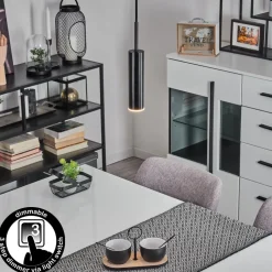 Suspension Dalheim Led Noir, 1 Lumiere