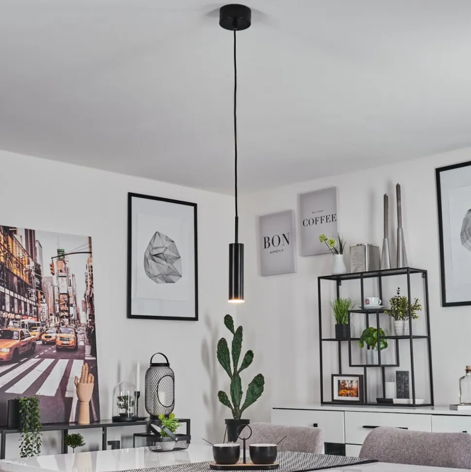 Suspension Dalheim Led Noir, 1 Lumiere
